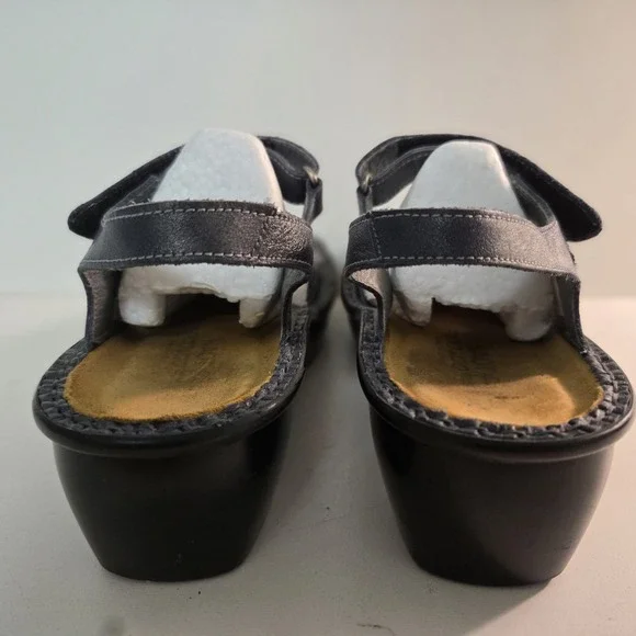 Naot Paris Women's Size EU 39 US Size 8 Deep Blue Wedge Strappy Leather Sandals - Picture 6 of 12